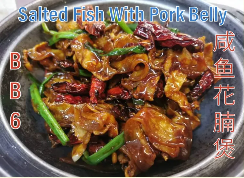 Salted Fish with Pork Belly (咸鱼花腩煲) at Calvin Hot Wok, Klang